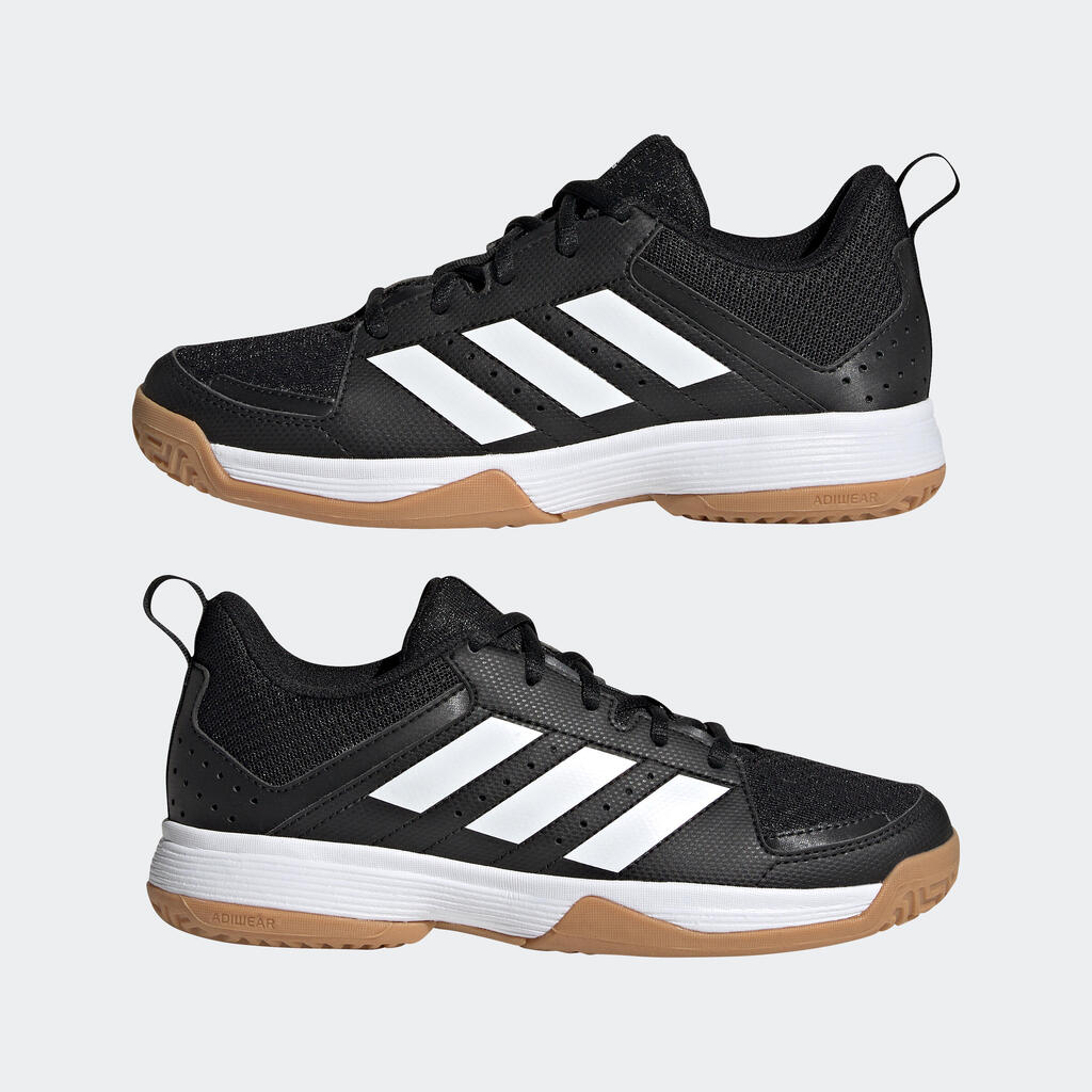 Detská obuv na hádzanú Adidas Ligra čierno-biela