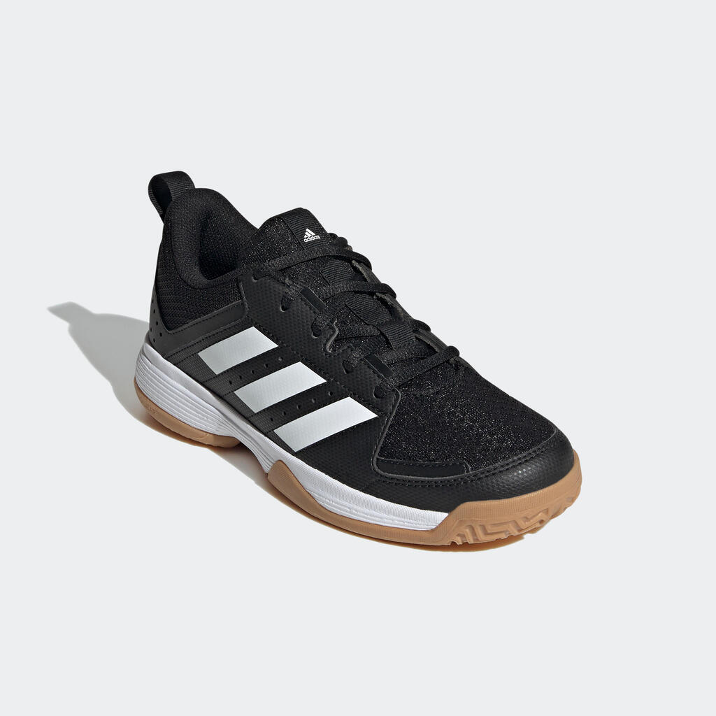 Detská obuv na hádzanú Adidas Ligra čierno-biela