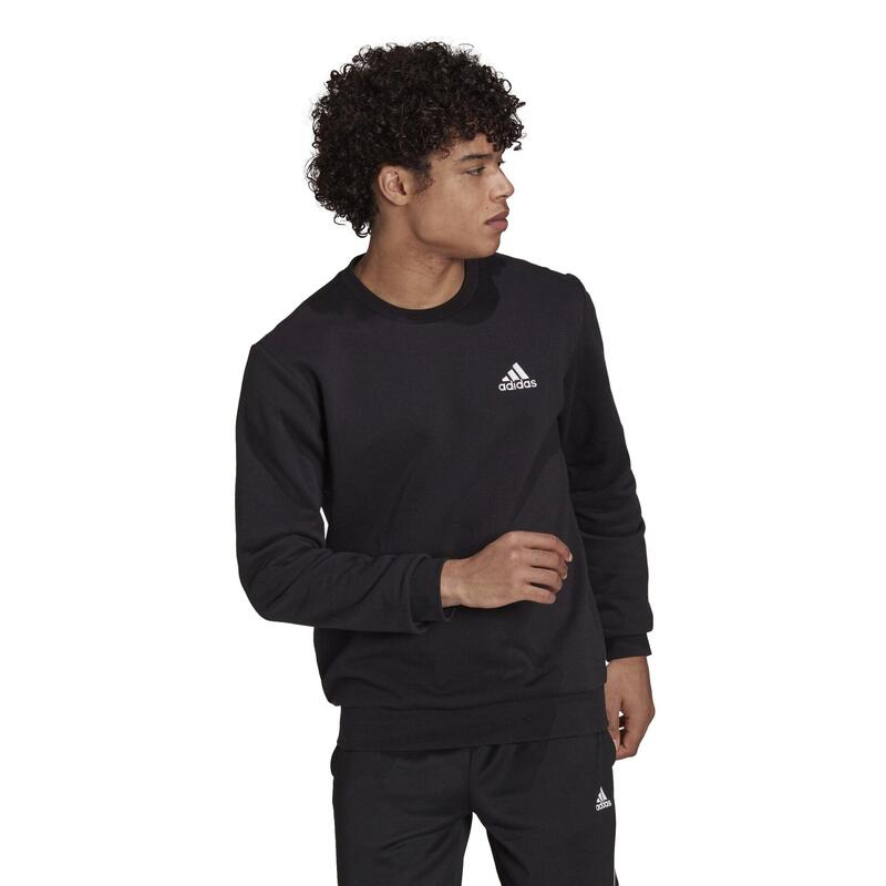 SWEAT-SHIRT DE FITNESS SOFT TRAINING ADIDAS HOMME NOIR