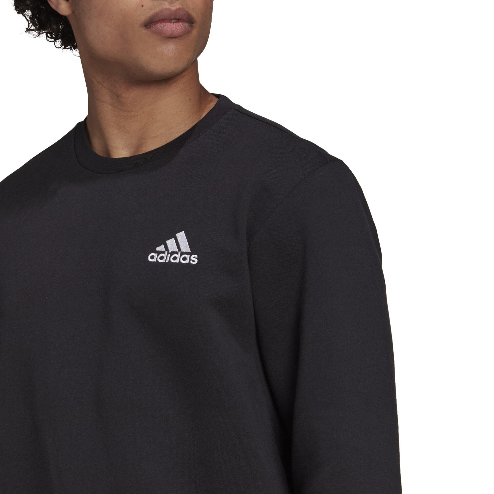 Sweater voor fitness en soft training heren zwart 5/6