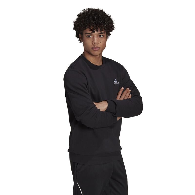 SWEAT-SHIRT DE FITNESS SOFT TRAINING ADIDAS HOMME NOIR