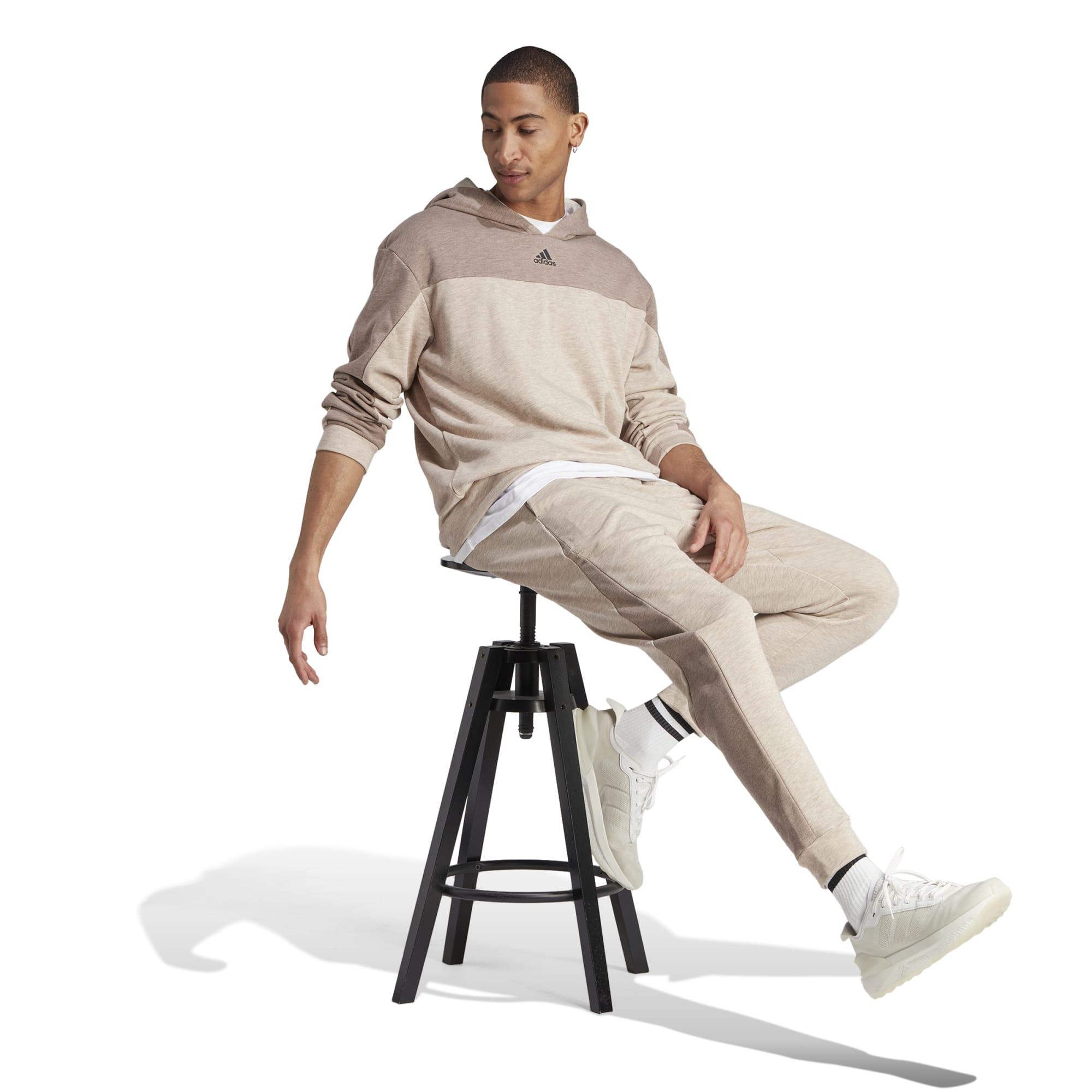 SWEATSHIRT COM CAPUZ FITNESS HOMEM BEGE 3/5
