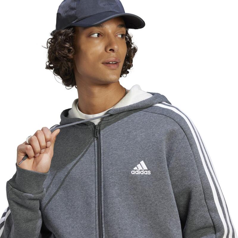 Adidas Trainingsjacke mit Kapuze Herren - grau 