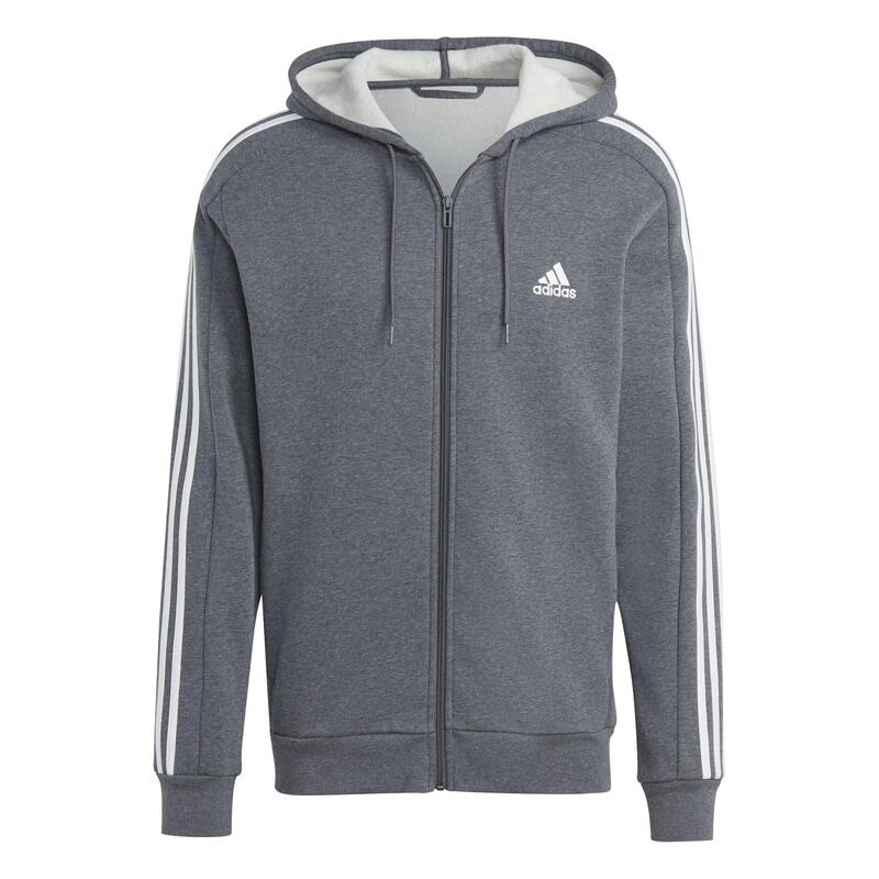 Adidas Trainingsjacke mit Kapuze Herren - grau 