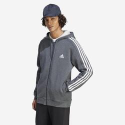 SWEAT-SHIRT A CAPUCHE DE FITNESS SOFT TRAINING ADIDAS HOMME GRIS