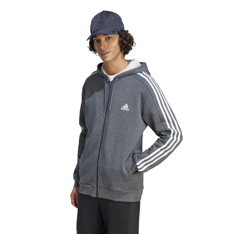 Adidas Trainingsjacke mit Kapuze Herren - grau 