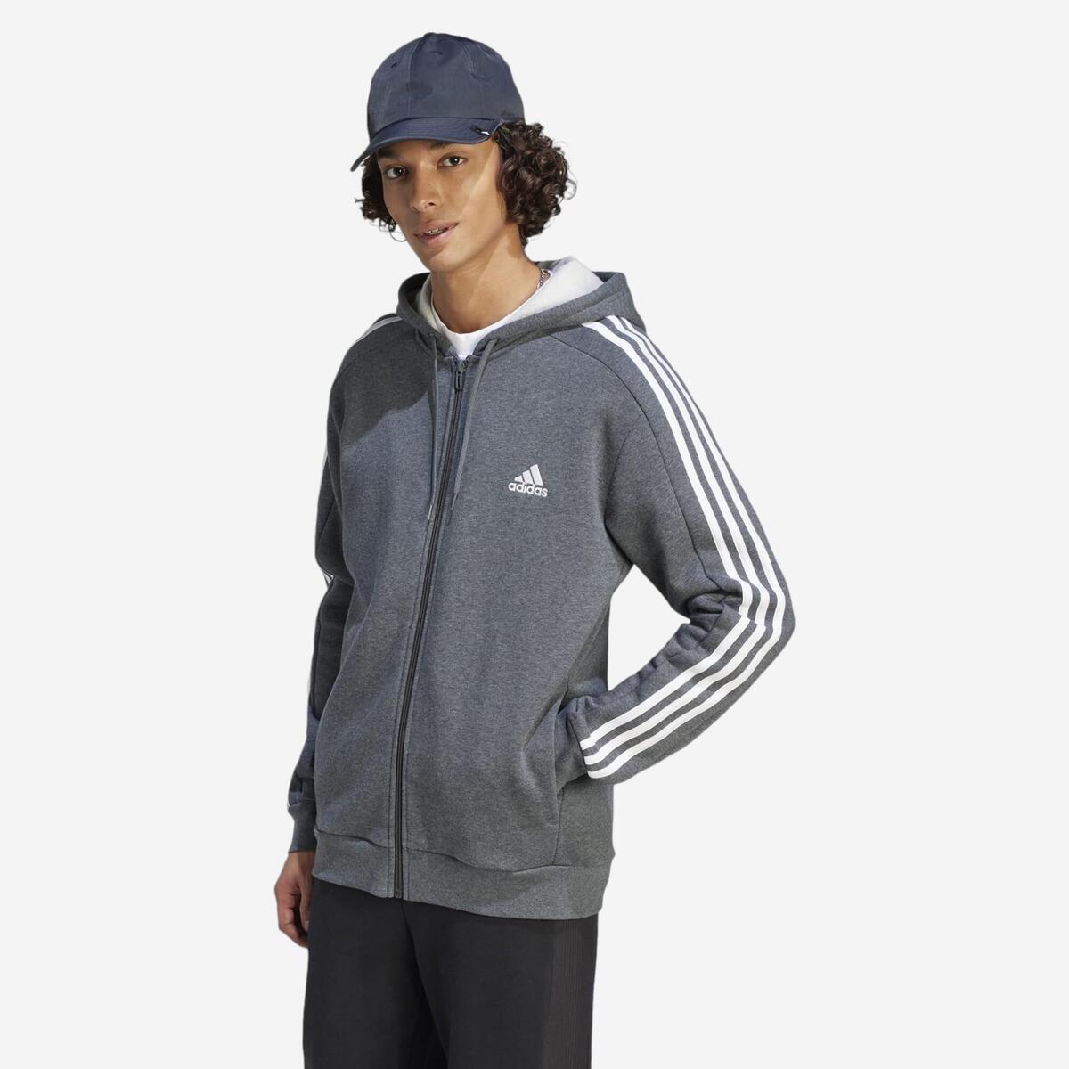 SWEAT-SHIRT A CAPUCHE DE FITNESS SOFT TRAINING ADIDAS HOMME GRIS