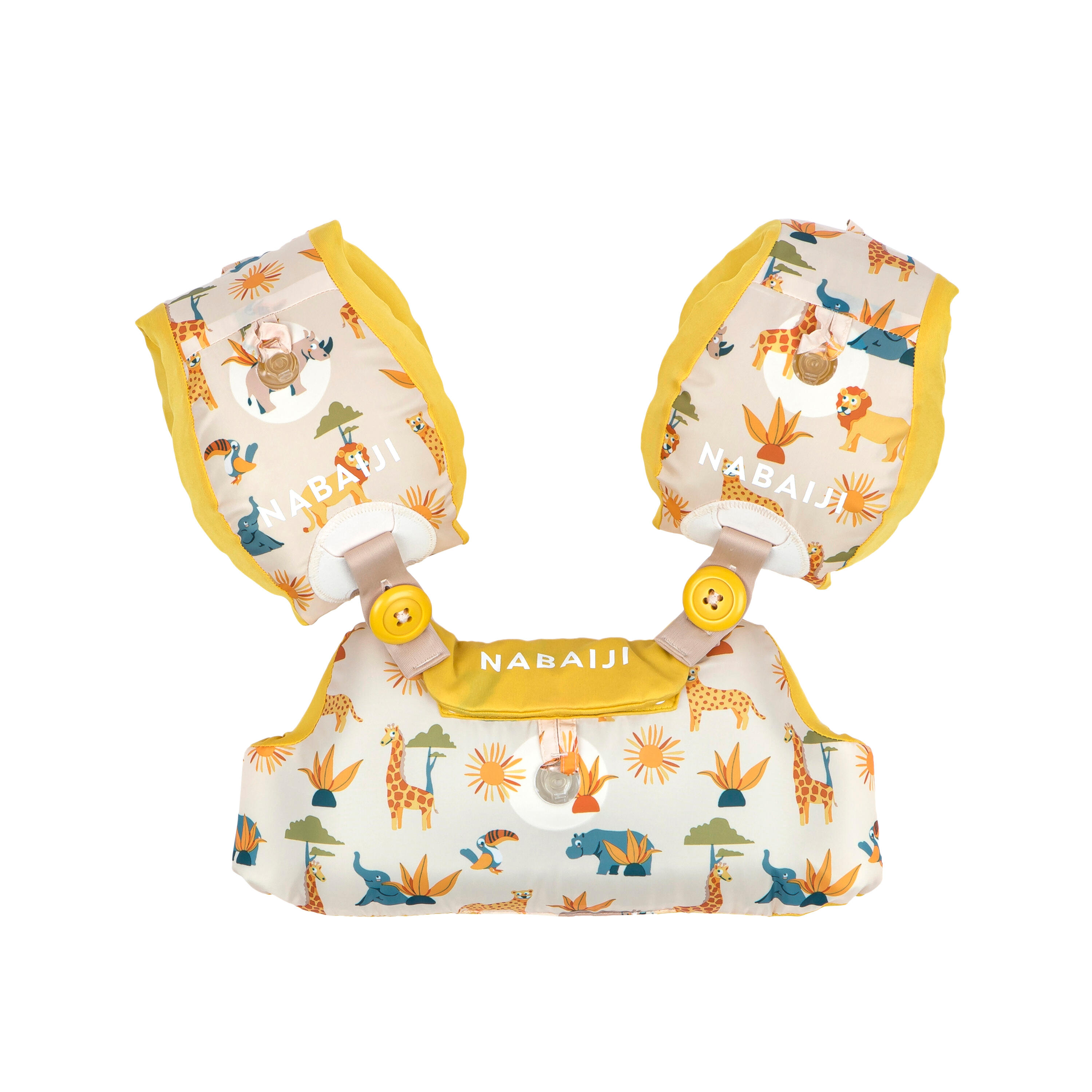 Rękawki-pas edukacyjny pływacki dla dzieci Nabaiji Tiswim 15-30 kg Sawanna 5/10