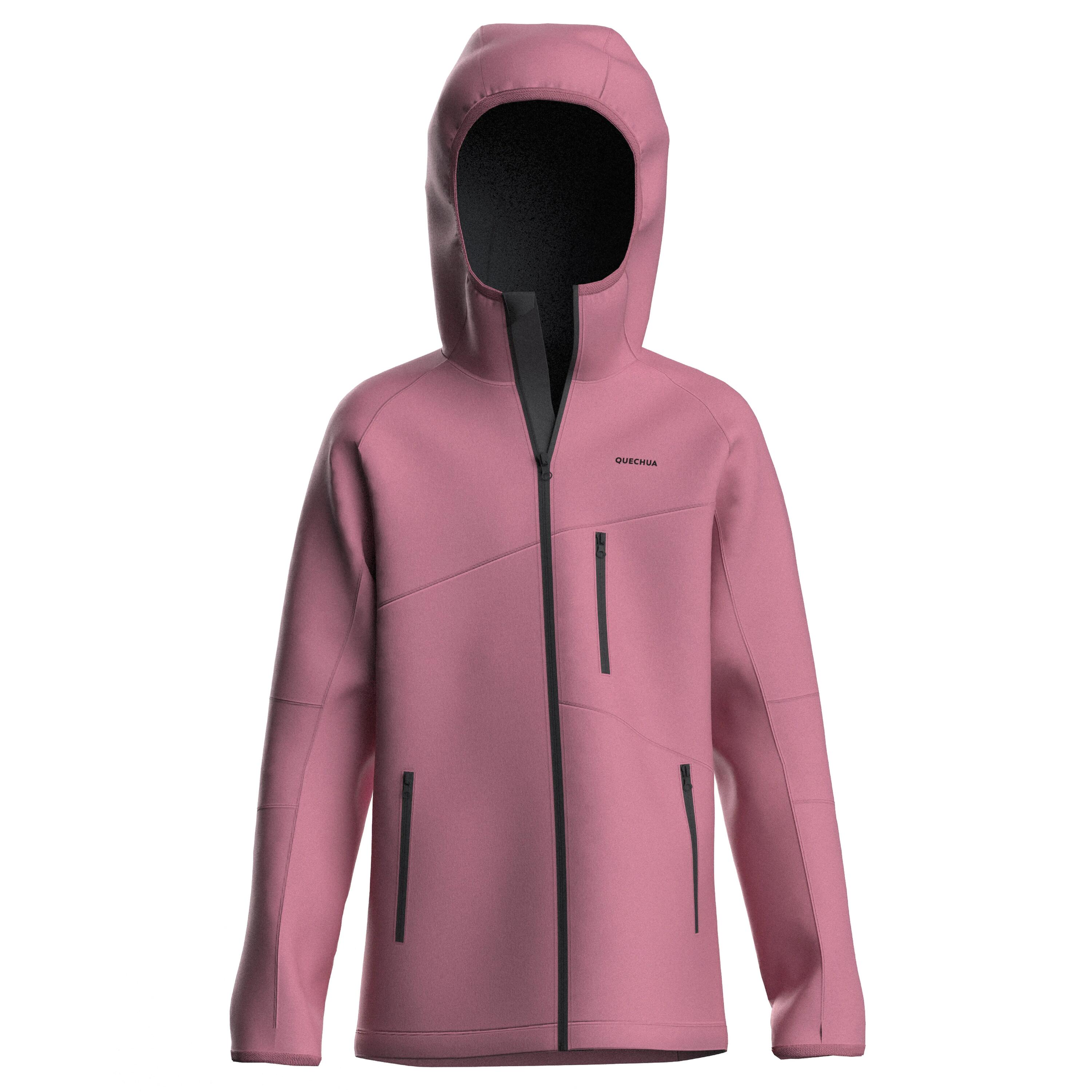 Kids’ hiking softshell jacket MH900 - 7-15 years - Pink 12/13
