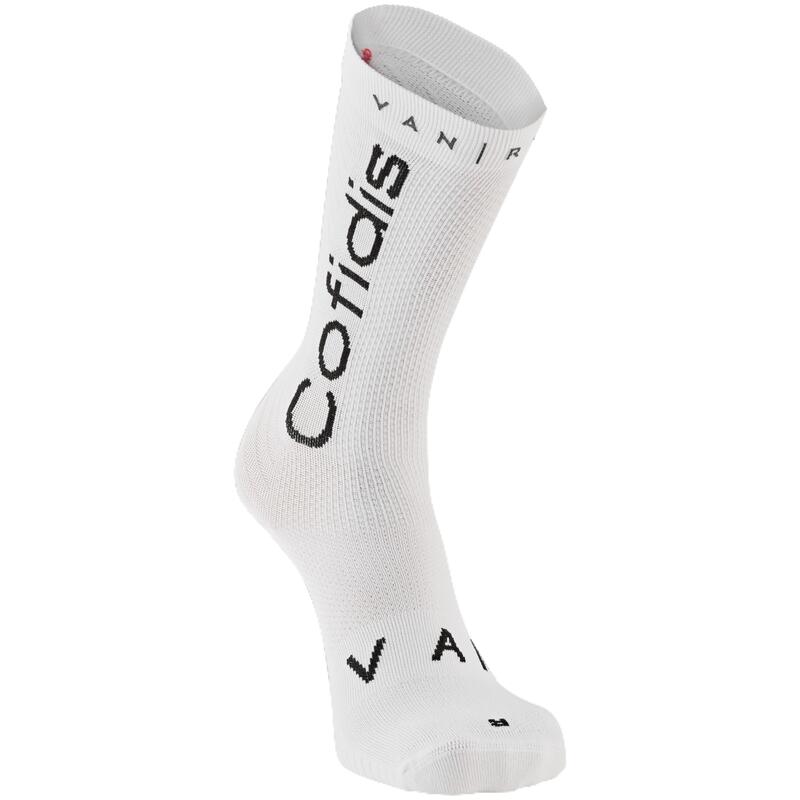 Cyklistické ponožky na silniční kolo Replica Cofidis bílé