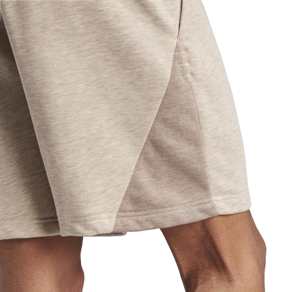 Men's Low-Impact Fitness Blended Shorts - Beige