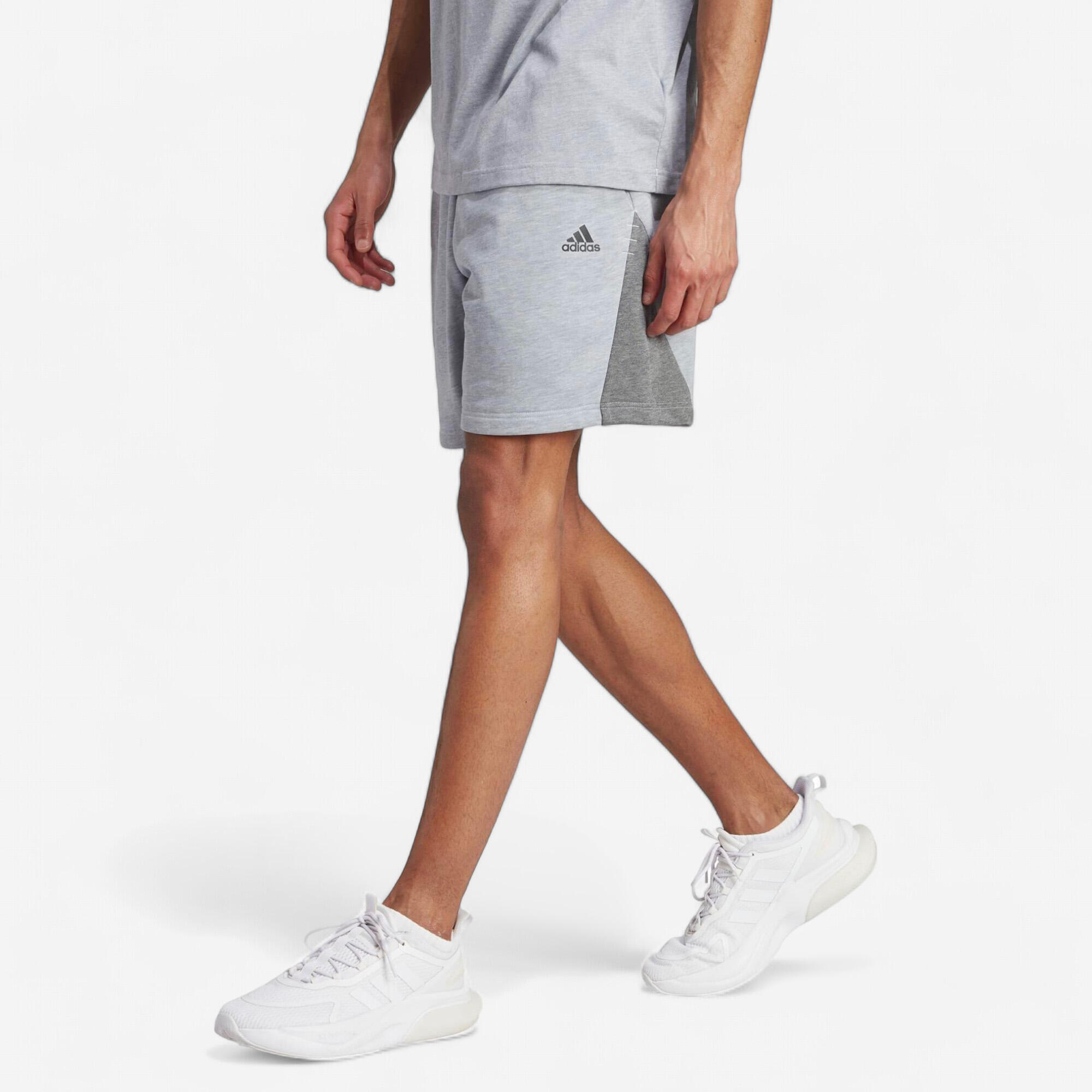 ADIDAS Pantalons Curts Fitness Soft Training Adidas Home Blau Gris
