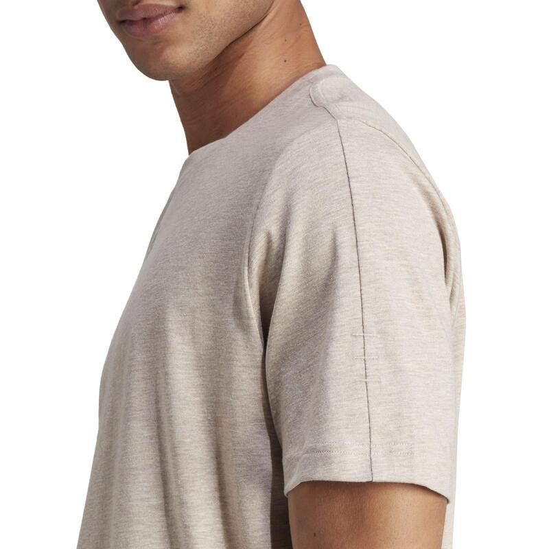 Camiseta Fitness Soft Training adidas Hombre Beis