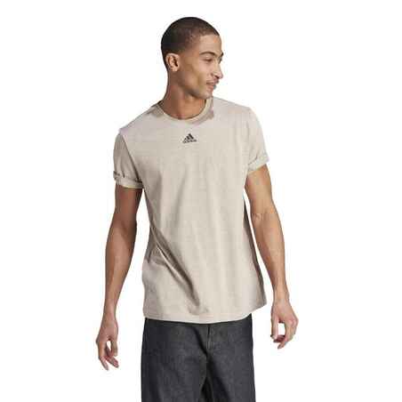 Men's Low-Impact Fitness Blended Sweatshirt - Beige
