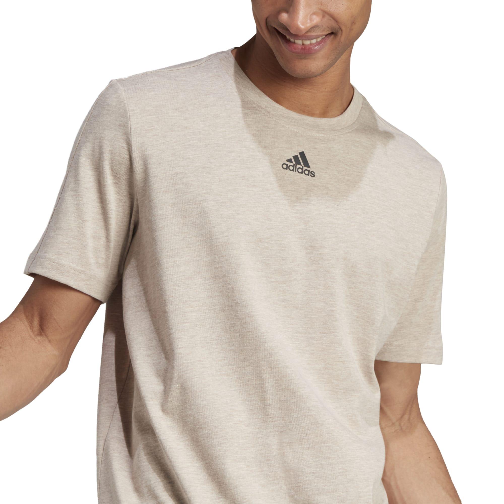 Camiseta Fitness Soft Training adidas Hombre Beis 3/8