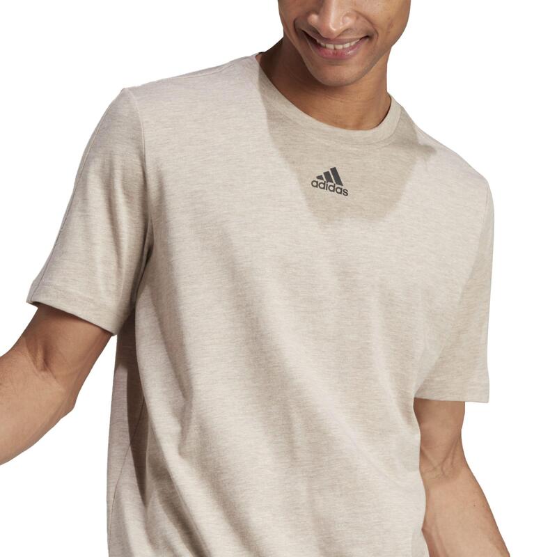 T-SHIRT MELANGE DE FITNESS SOFT TRAINING ADIDAS HOMME BEIGE