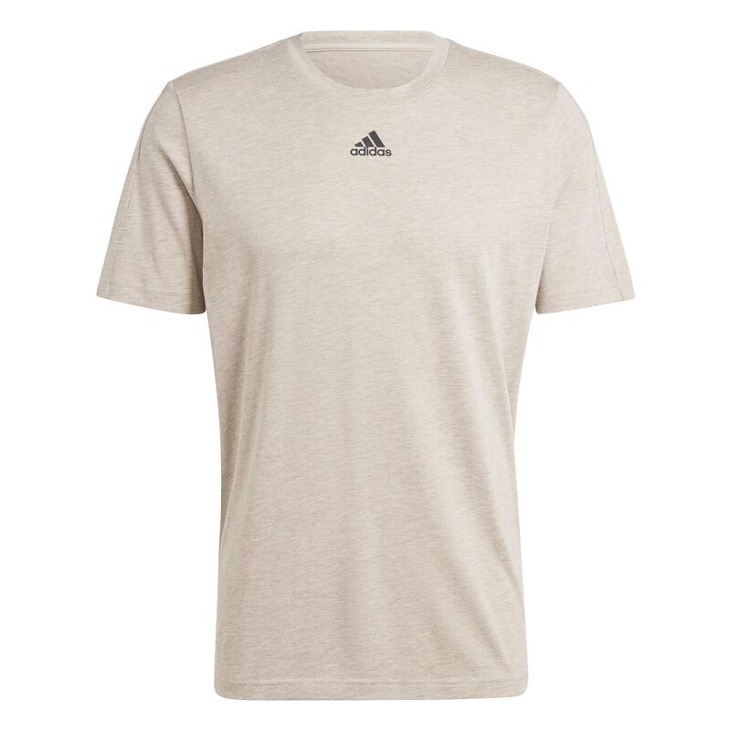 T-SHIRT MELANGE DE FITNESS SOFT TRAINING ADIDAS HOMME BEIGE