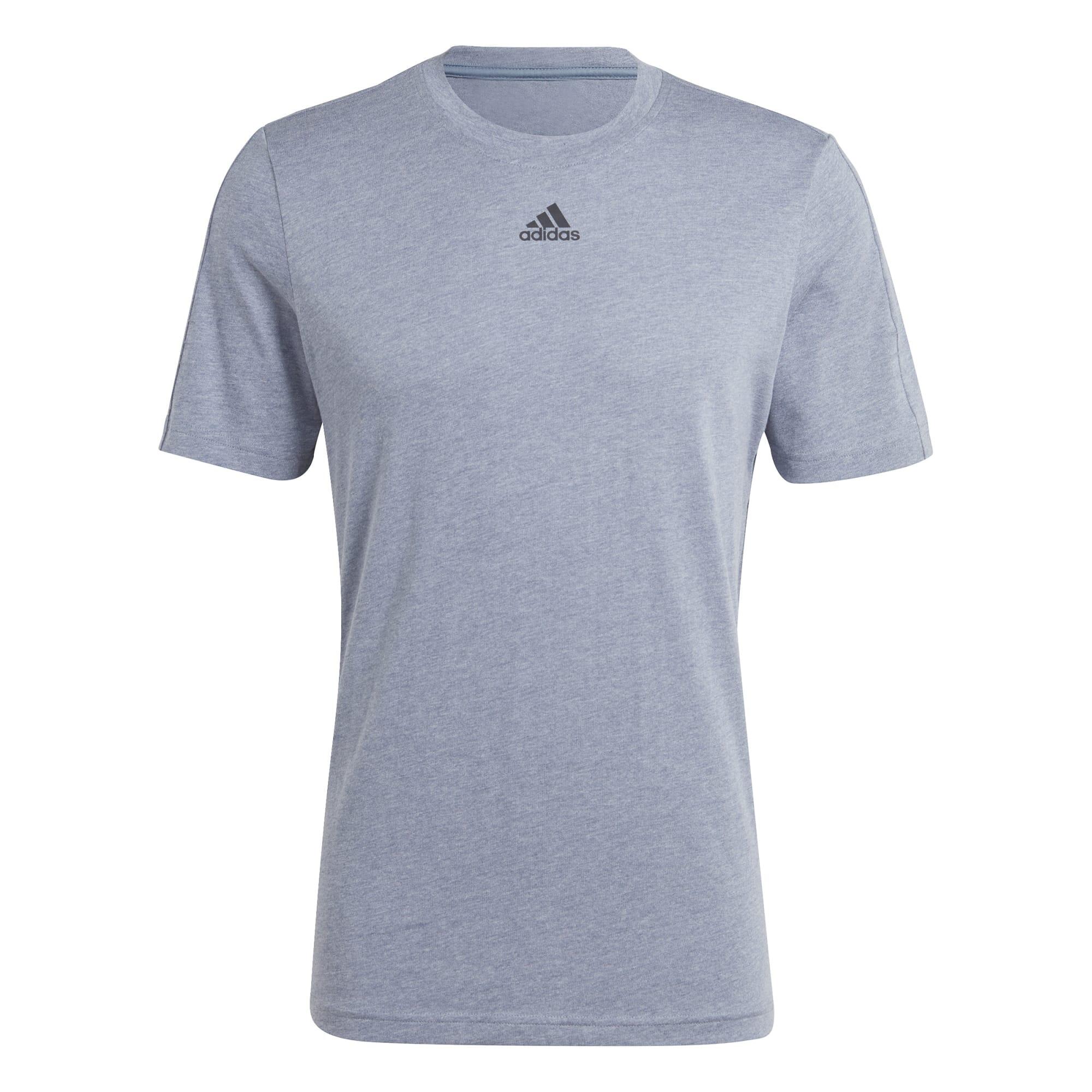 T-SHIRT DE FITNESS HOMEM ADIDAS AZUL/CINZENTO 6/10