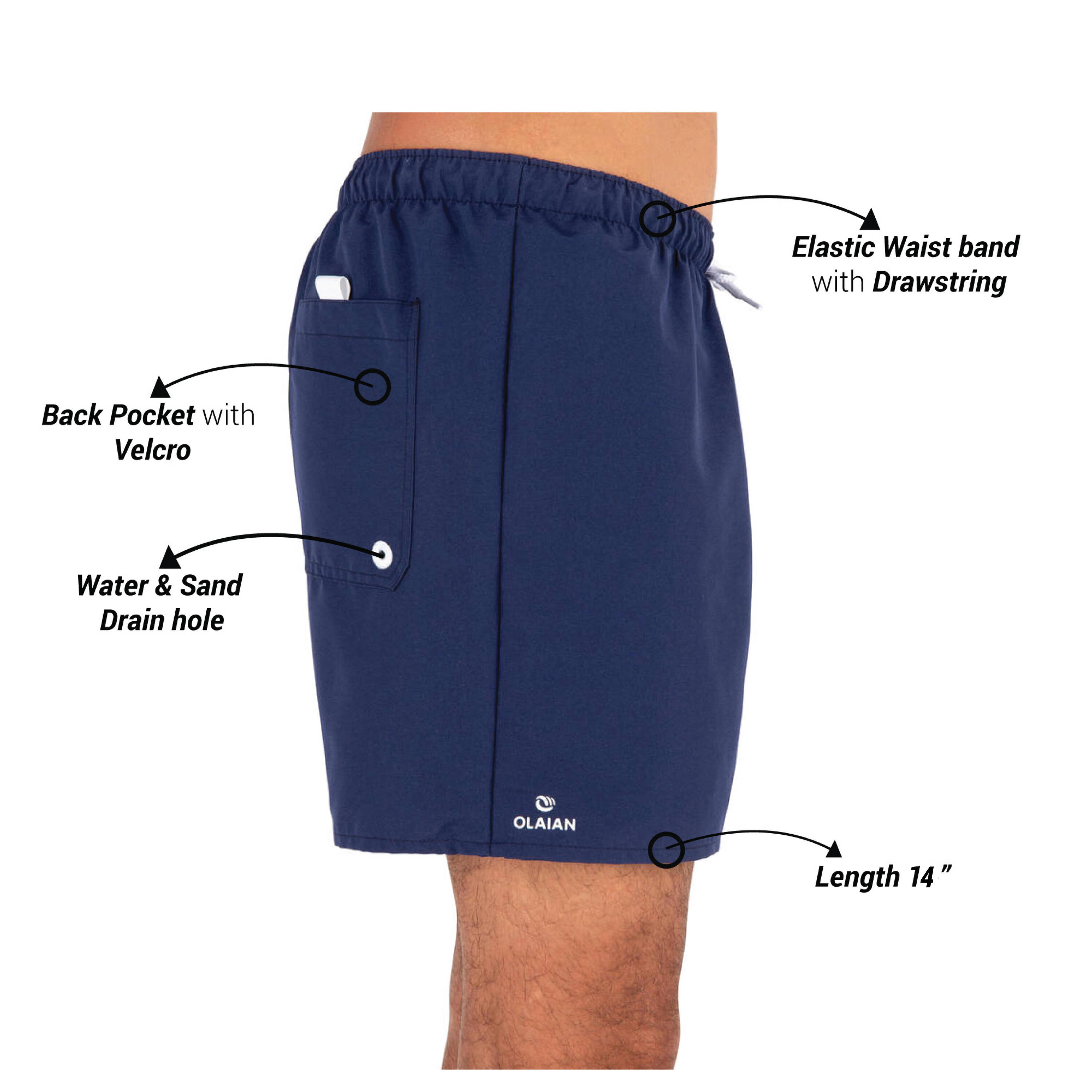 Men Surfing Hendaia Boardshorts Short Blue -  2