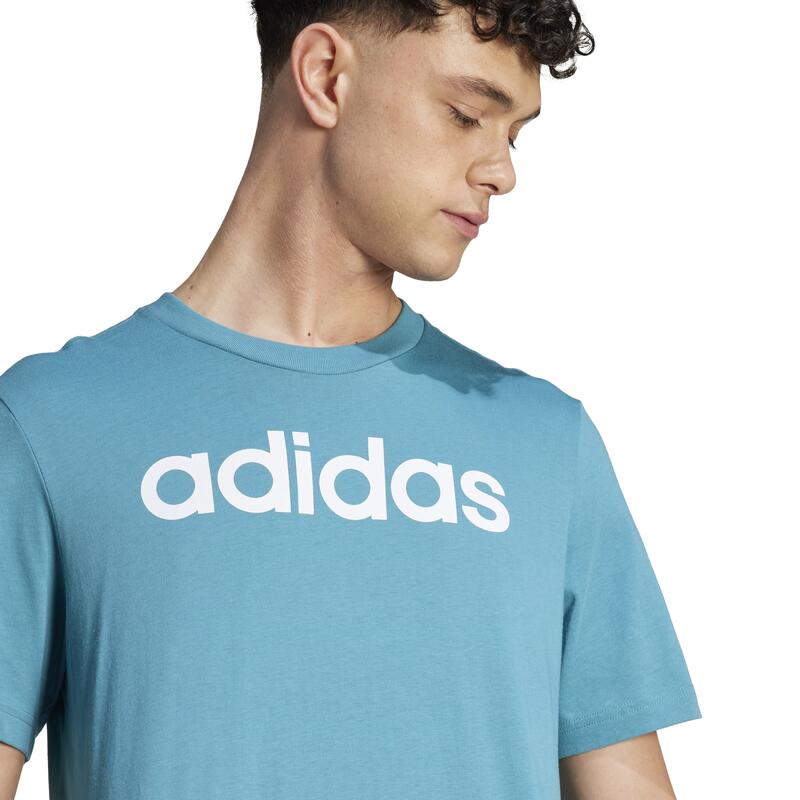 T-SHIRT DE FITNESS SOFT TRAINING ADIDAS HOMME BLEU