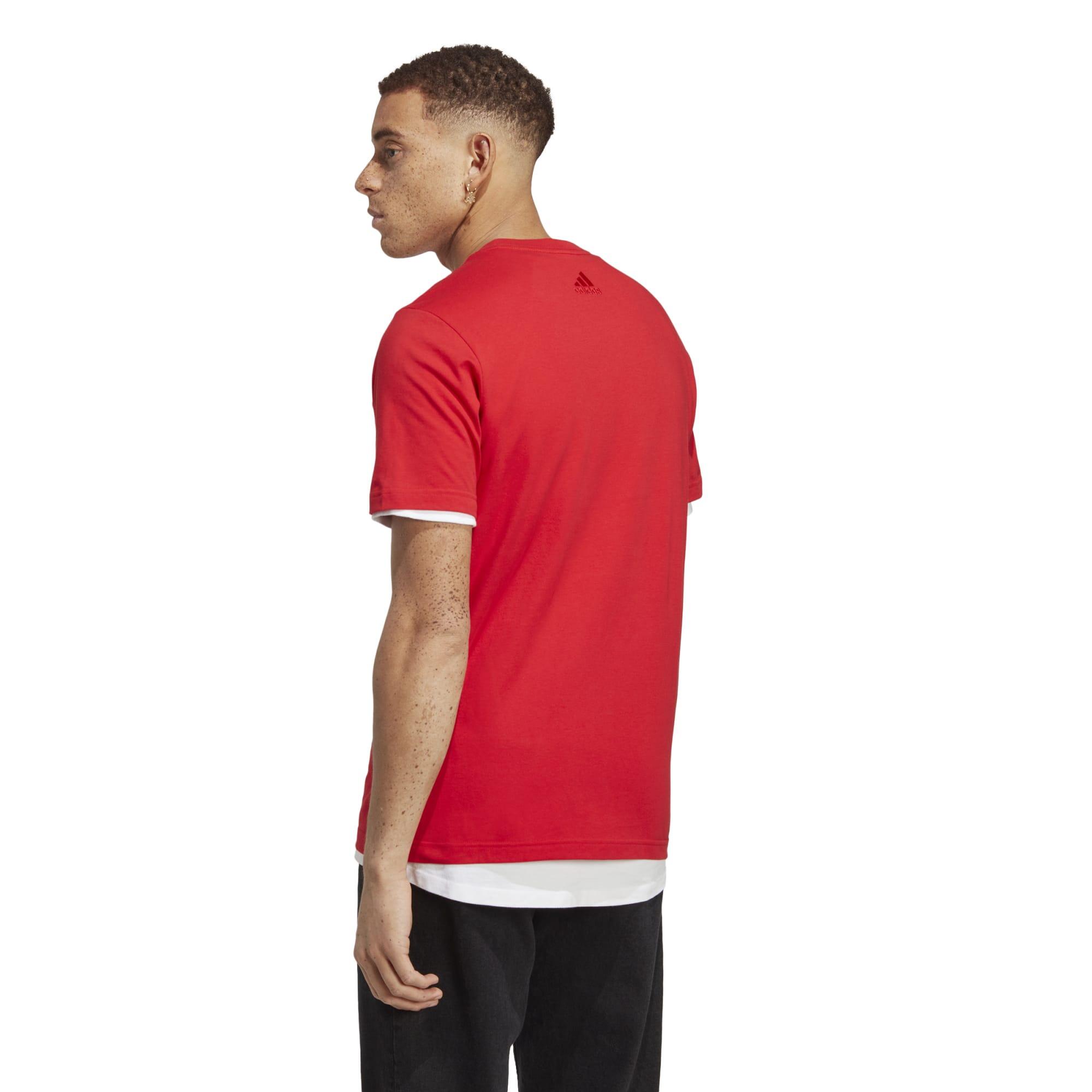 Camiseta Fitness Soft Training Adidas Hombre Rojo 3/6