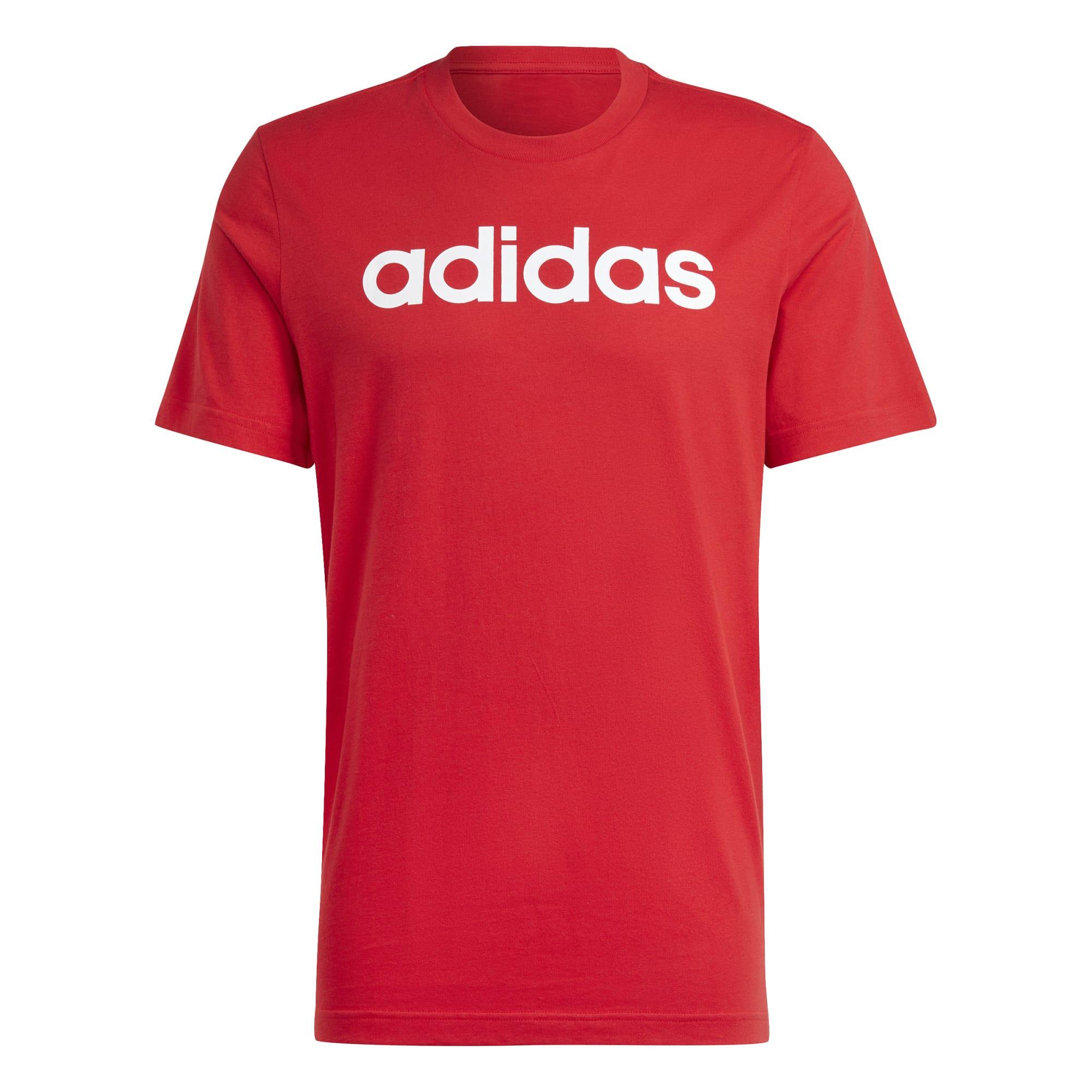 T-shirt voor fitness en soft training heren rood ADIDAS | Decathlon