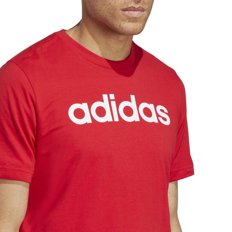 T-shirt voor fitness en soft training heren rood