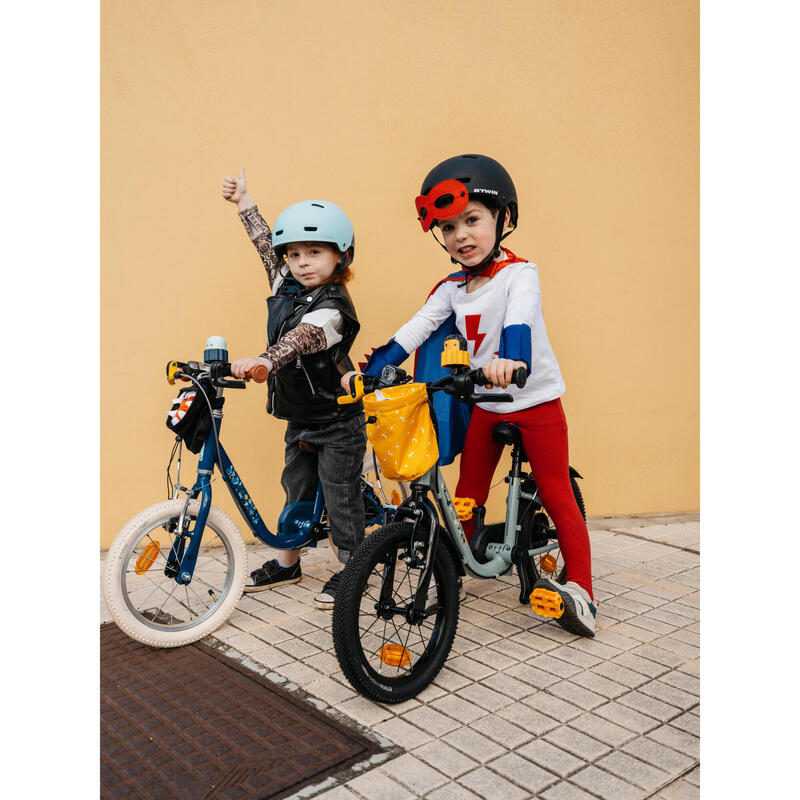 2-in-1 kinderfiets/loopfiets DISCOVER 900 3-5 jaar 14 inch blauw