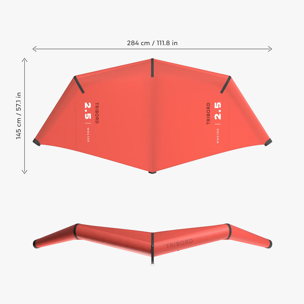 Padalo za wingfoiling WNG 100 (2,5 m²)