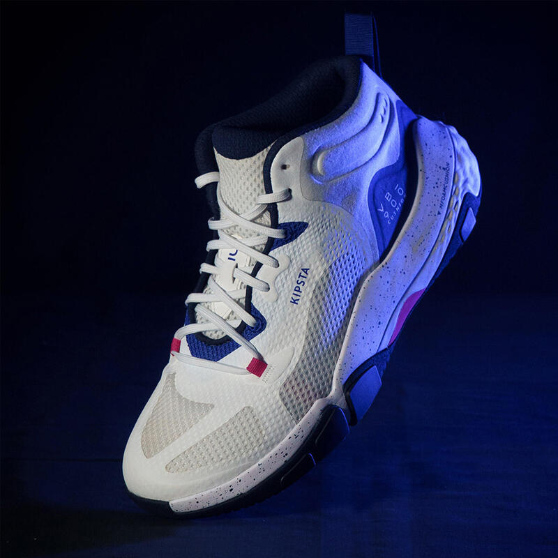 Chaussures de volley-ball Unisexe - VB900 Cushion Mid blanc