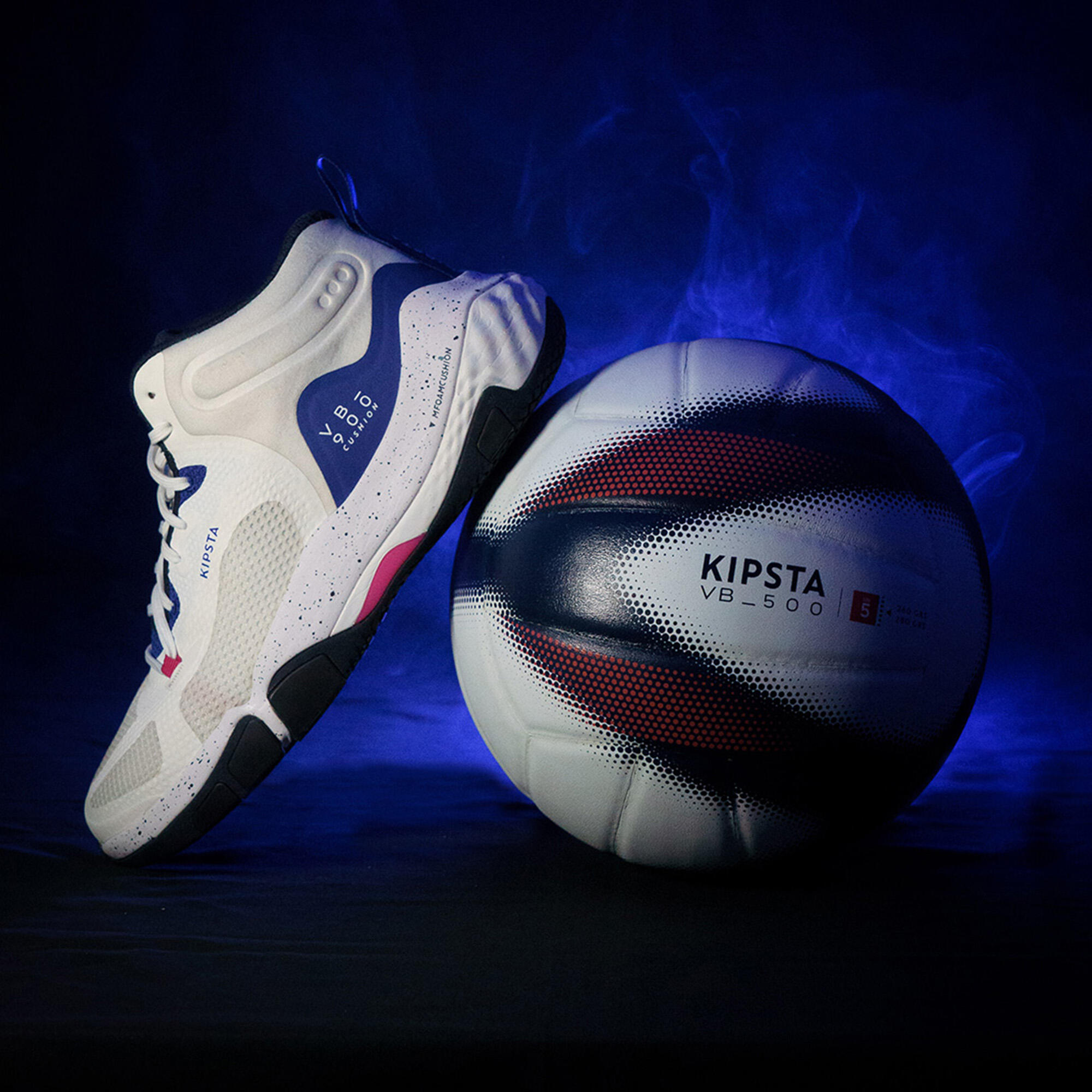 Second Hand - Scarpe pallavolo adulto unisex VB 900 CUSHION MID bianche 16/21