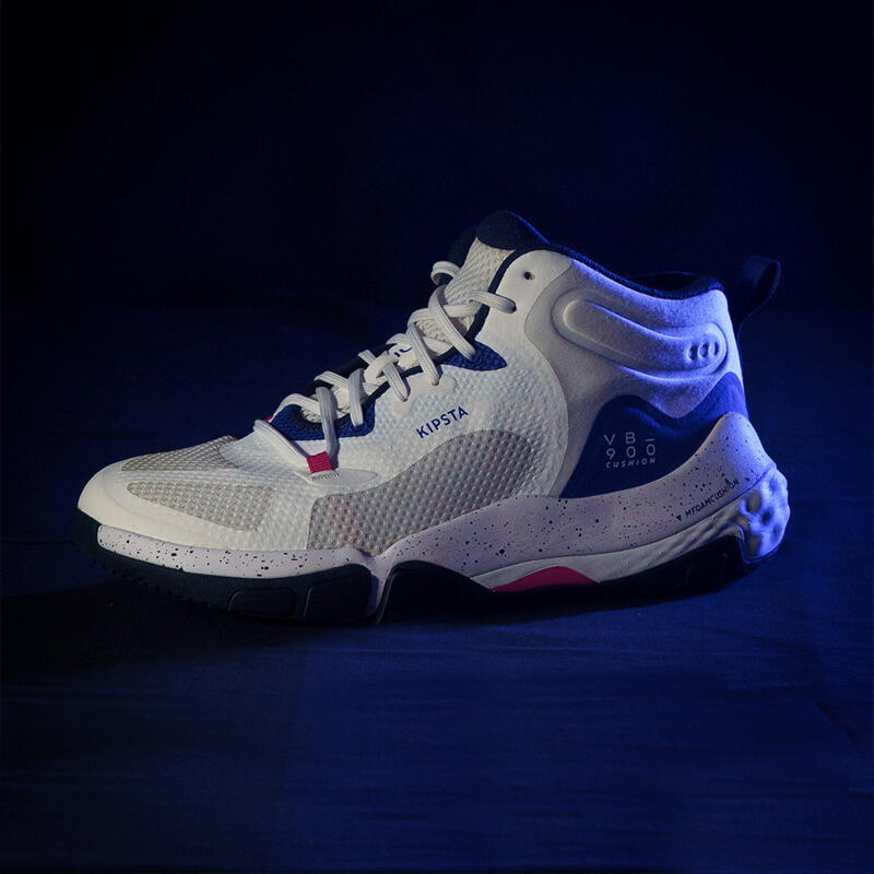 Chaussures de volley-ball Unisexe - VB900 Cushion Mid blanc