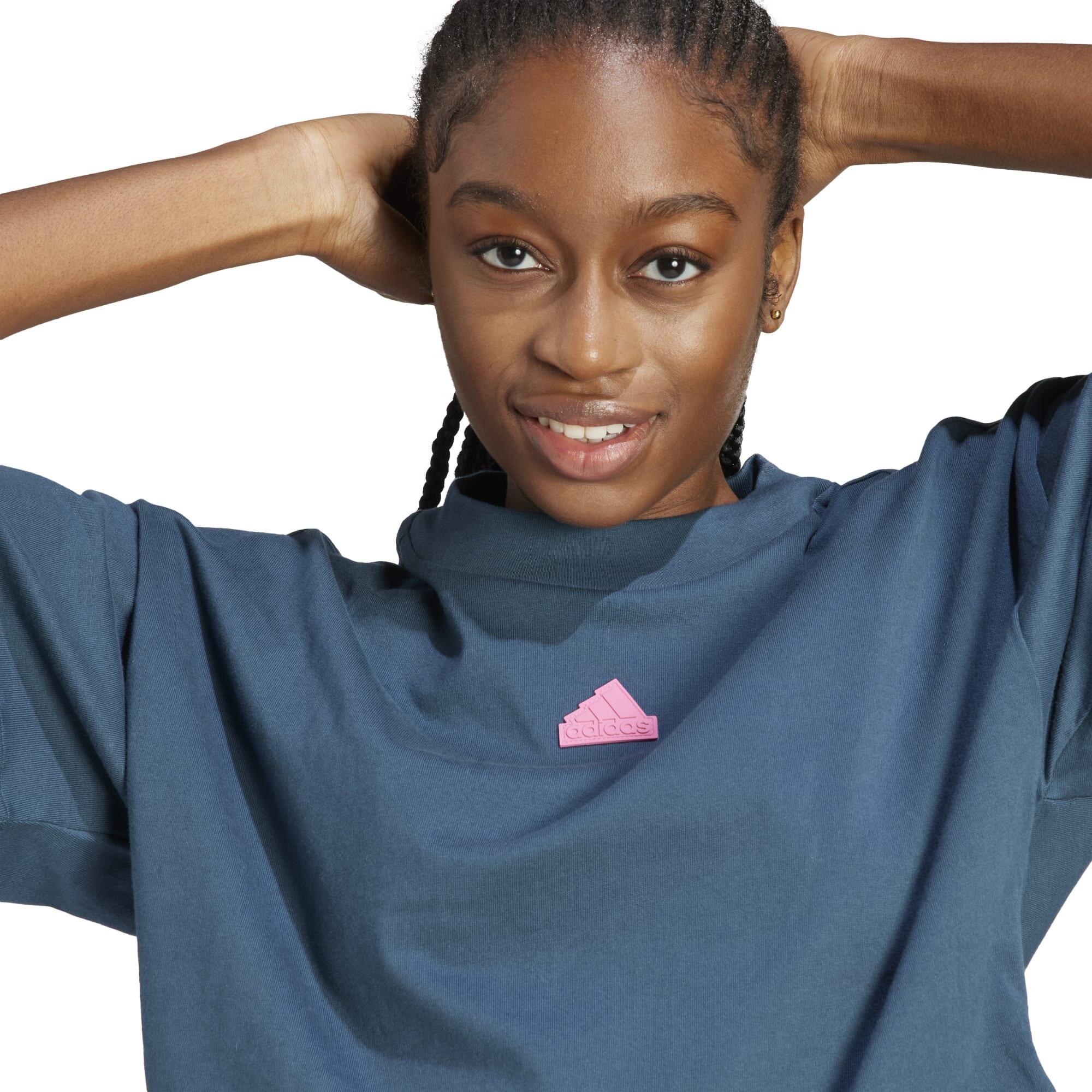 T-SHIRT DE FITNESS MULHER ADIDAS FUTURE ICONS AZUL ESCURO 3/13