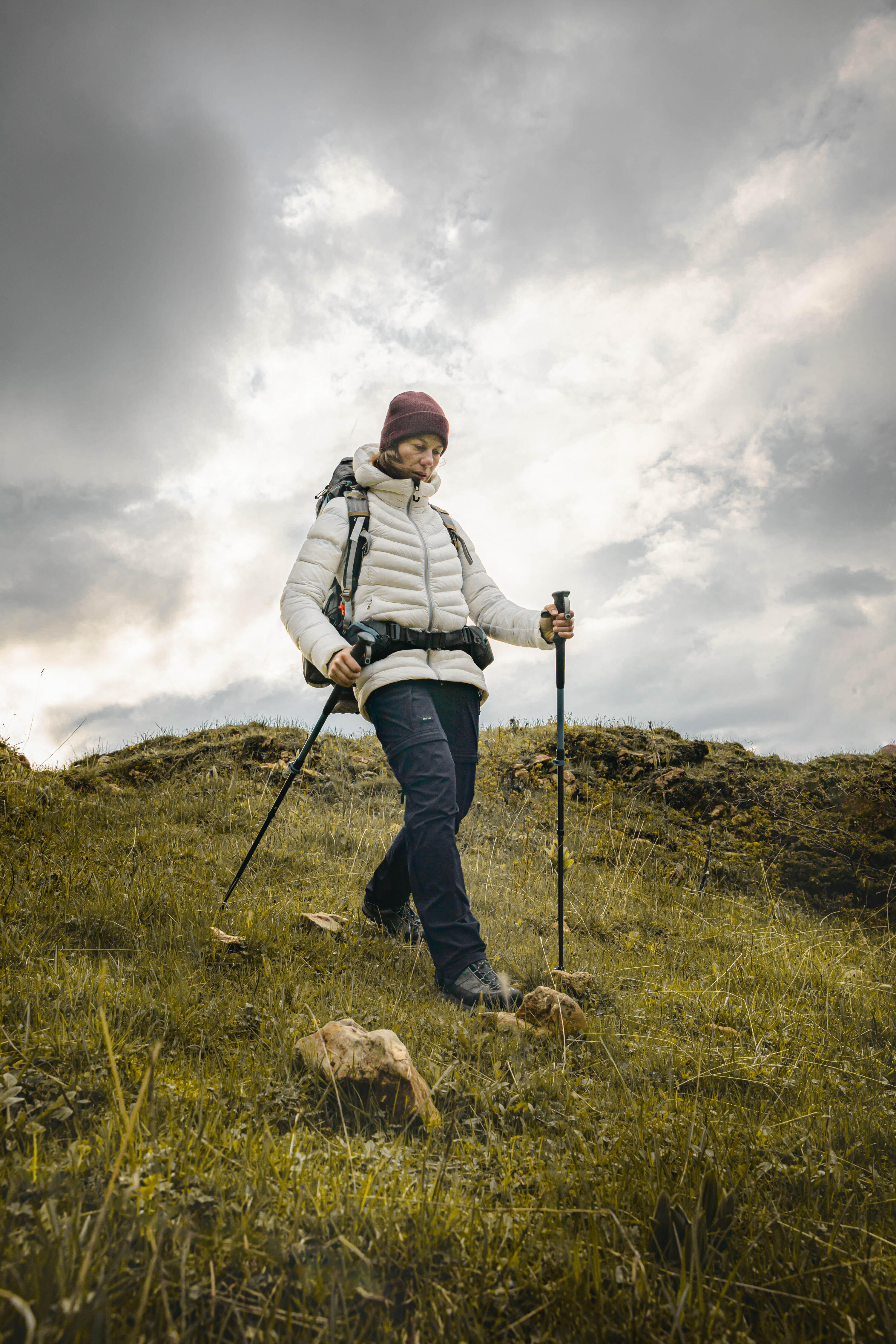 Piumino trekking donna MT500 PIUMA | -10°C | bianco 15/17