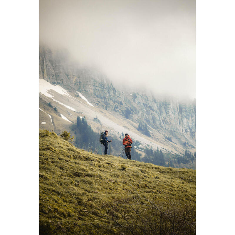 Pantalon Modulabil 2 în 1 Trekking la Munte MT500 Albastru închis Damă
