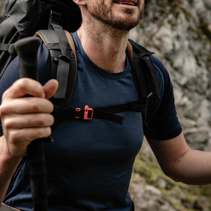 Koszulka męska trekkingowa z krótkim rękawem Forclaz MT500 merino