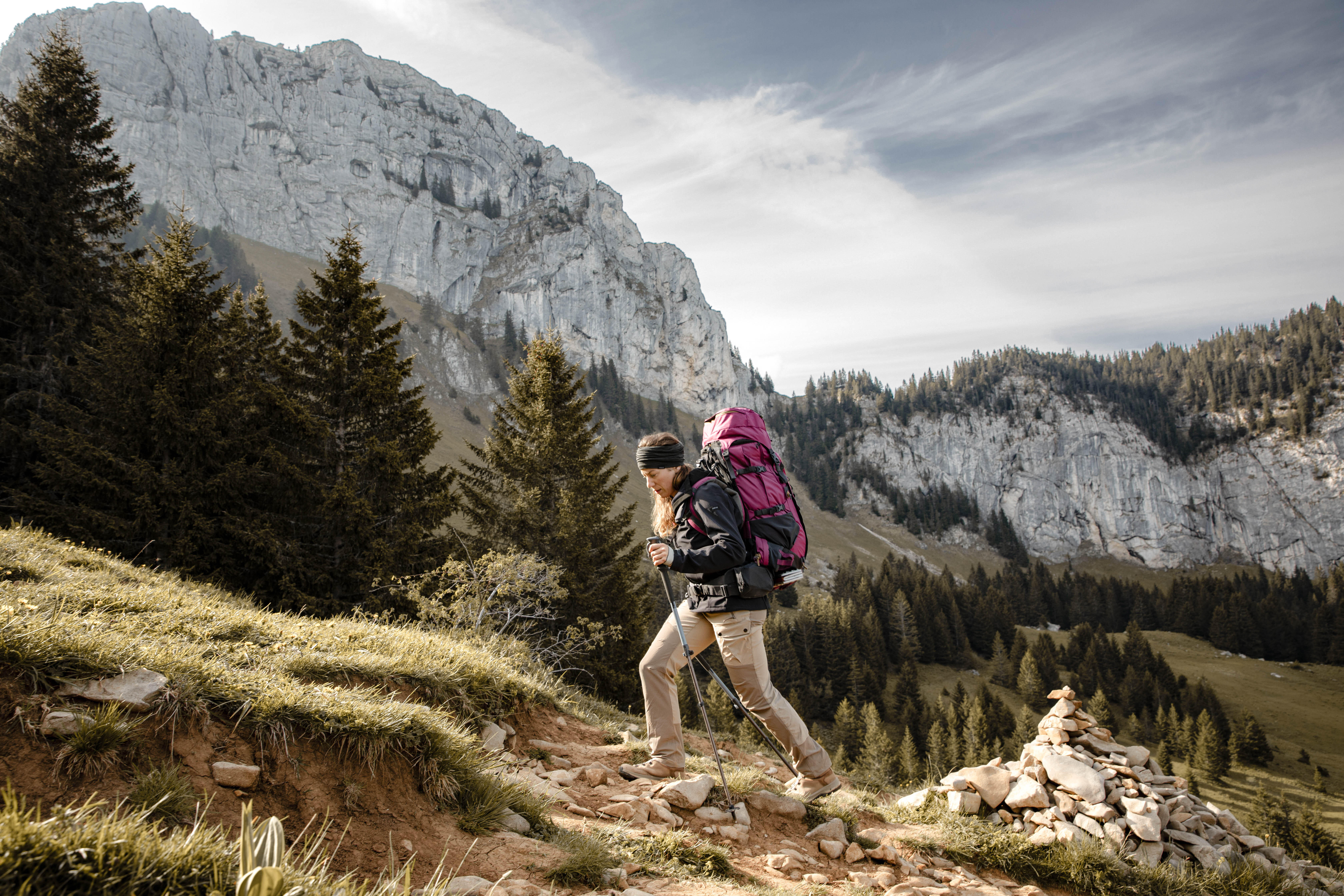 Women’s Softshell Hiking Jacket - MT 500 - FORCLAZ