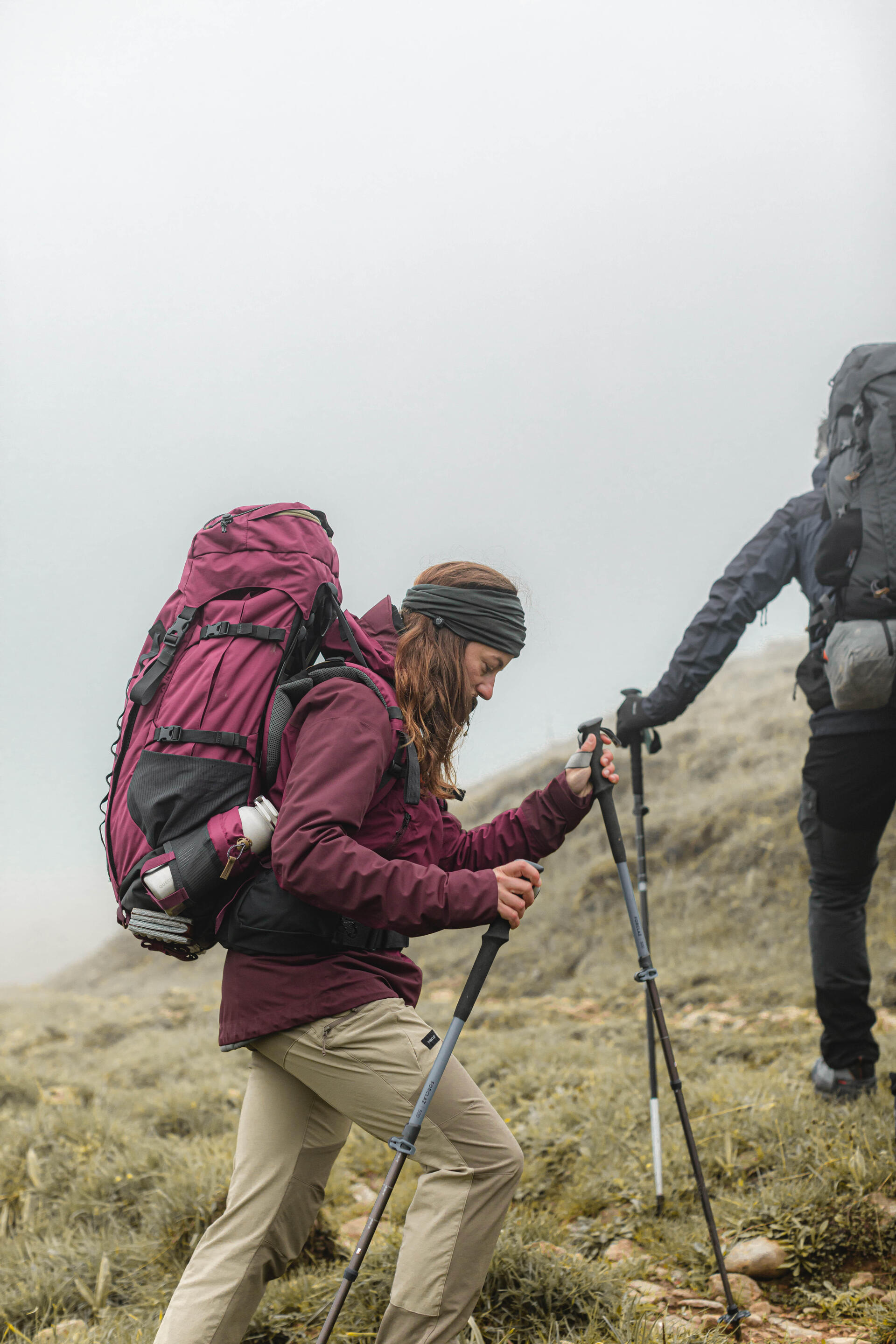 Fast Precise Adjustable Hiking Pole MT500 Grey