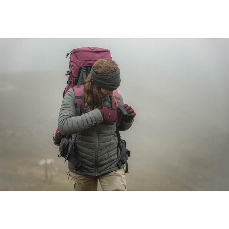 Yetişkin Dokunmatik Outdoor Trekking Eldiveni - Mor - MT500