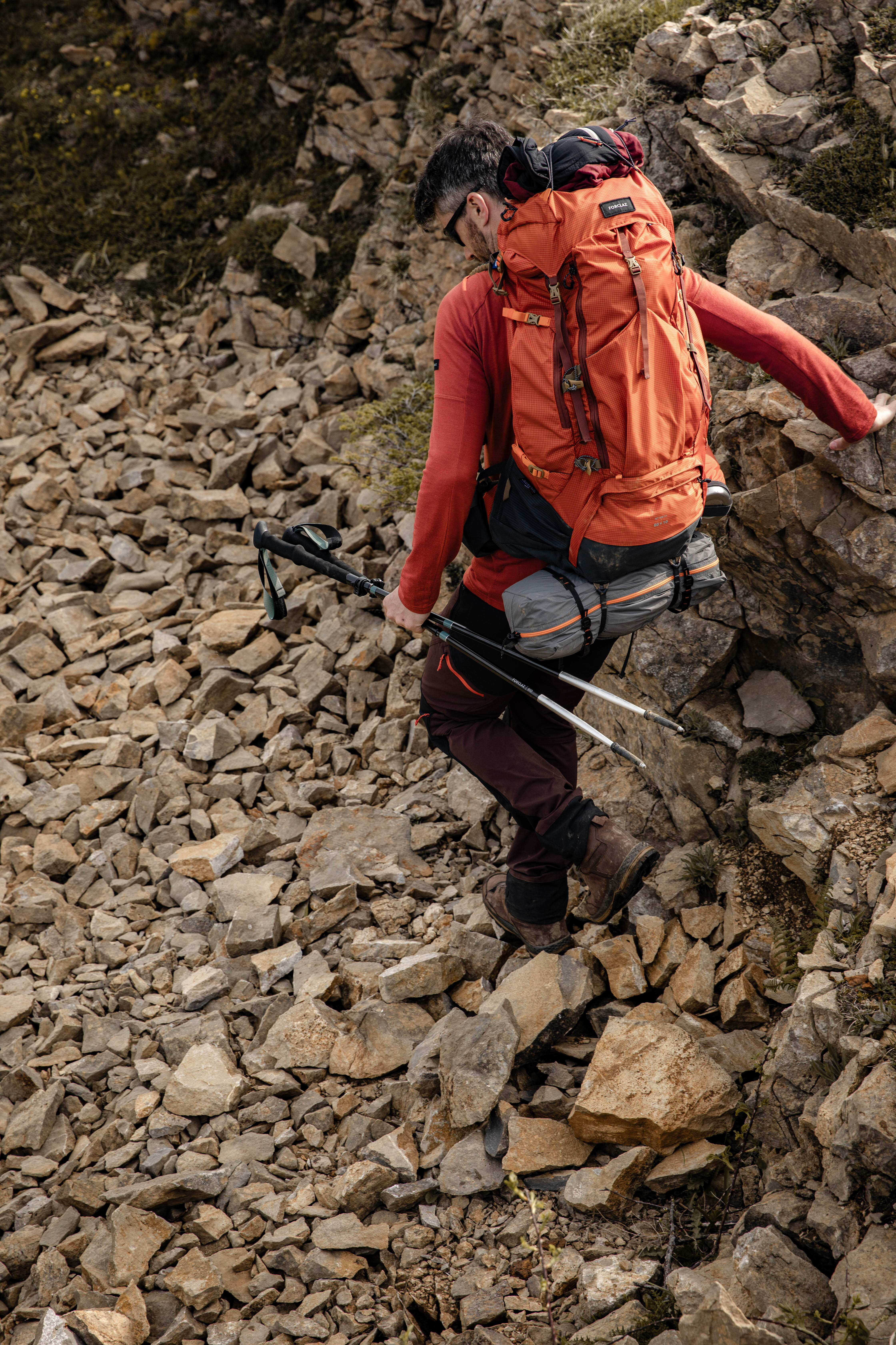 Trekkingrucksack Herren Trekking MT500 Air 60+10 l Decathlon