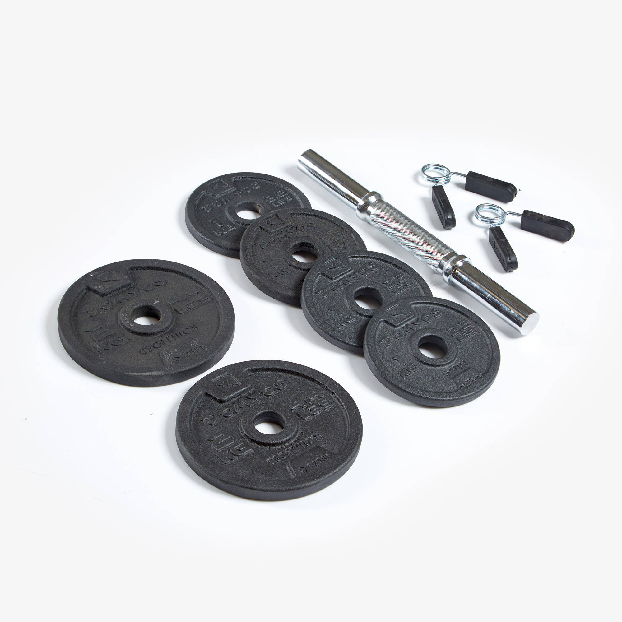 Weight Training Dumbbell Kit 10kg with Ergonomic Grip - Black -  2