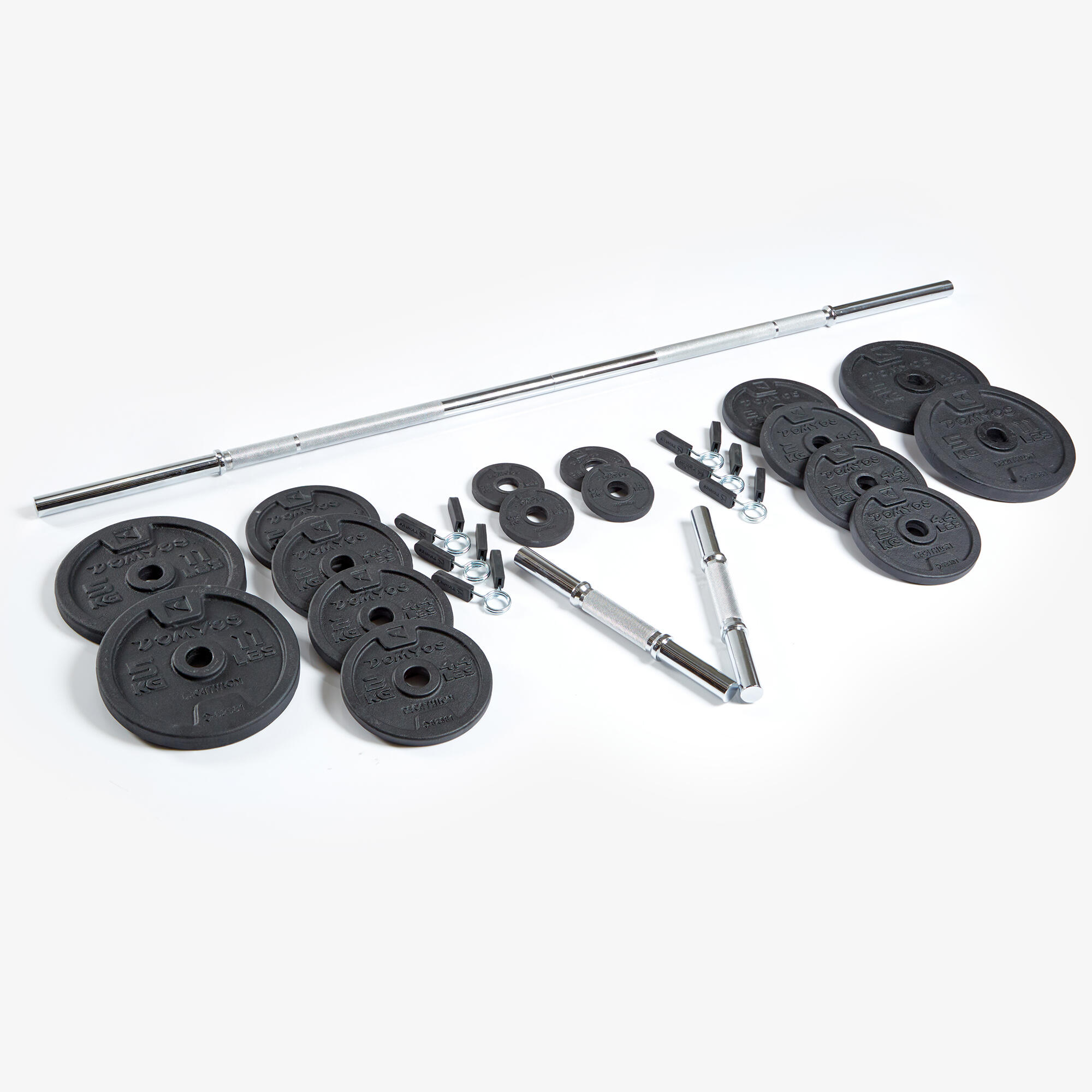 domyos Adjustable Dumbbells and Bars Kit 50 kg Black-picture-10