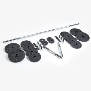 Adjustable Dumbbells and Bars Kit 50 kg Black