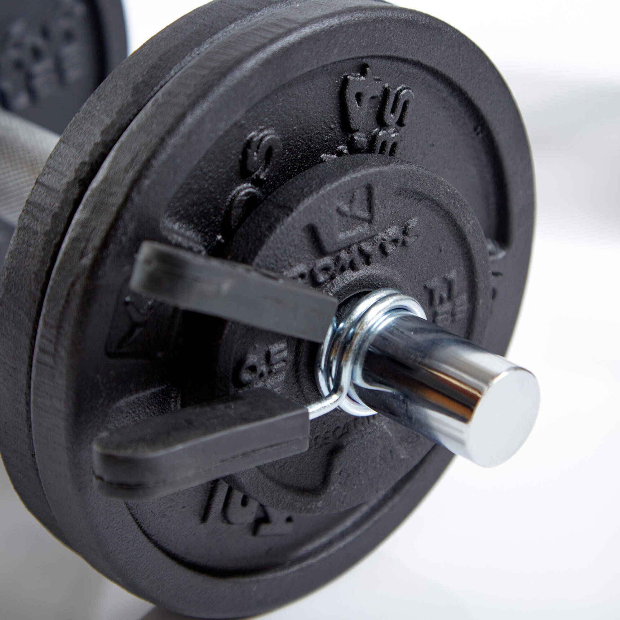 Weight Training Dumbbell Kit 10kg with Ergonomic Grip - Black -  4