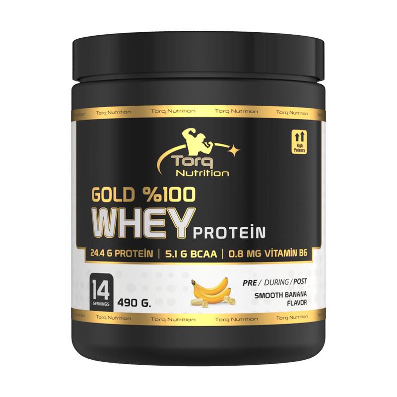 Torq Nutrition Gold Whey Protein Tozu - Muz - 490 Gr