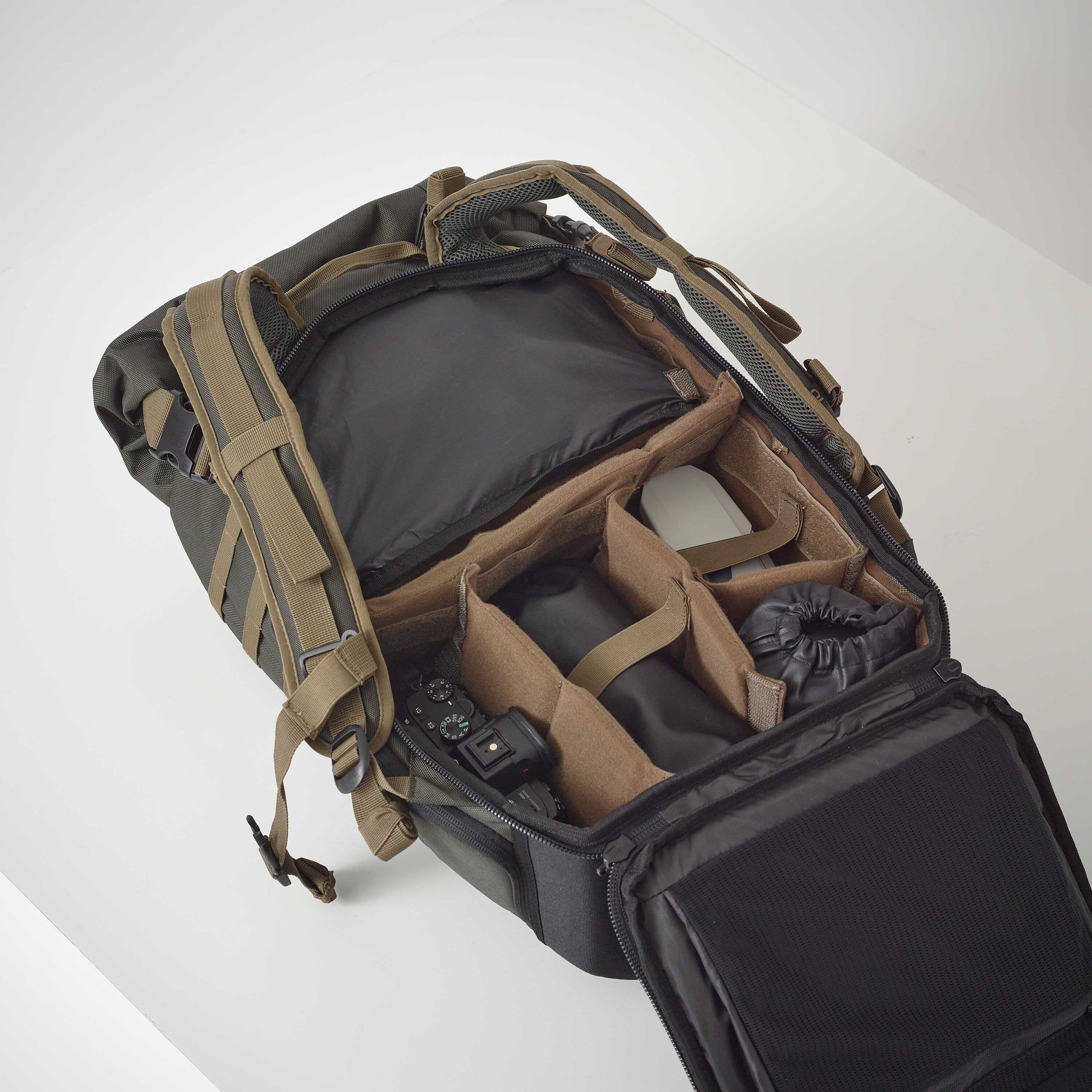 Mochila C mara Fotogr fica Solognac 900 35L Multibolsillos Decathlon