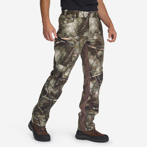 Pantalón De Caza Hombre Solognac 500 Impermeable Ligero Camuflaje Treemetic