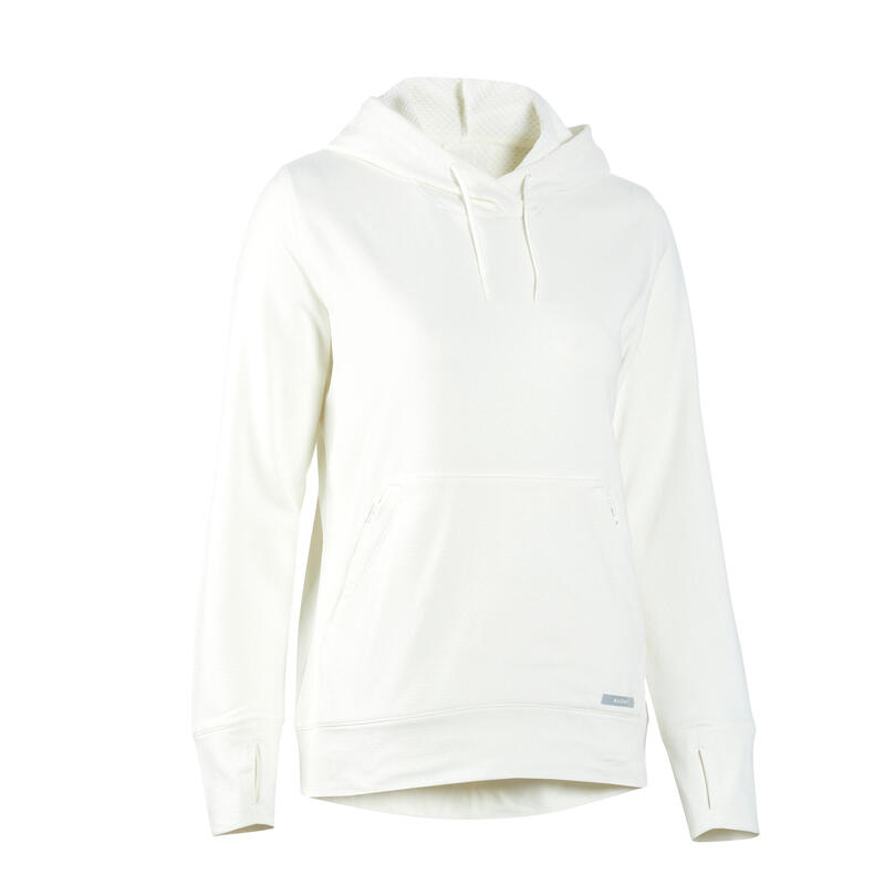 Hoodie Damen warm - Hood 500 weiss 