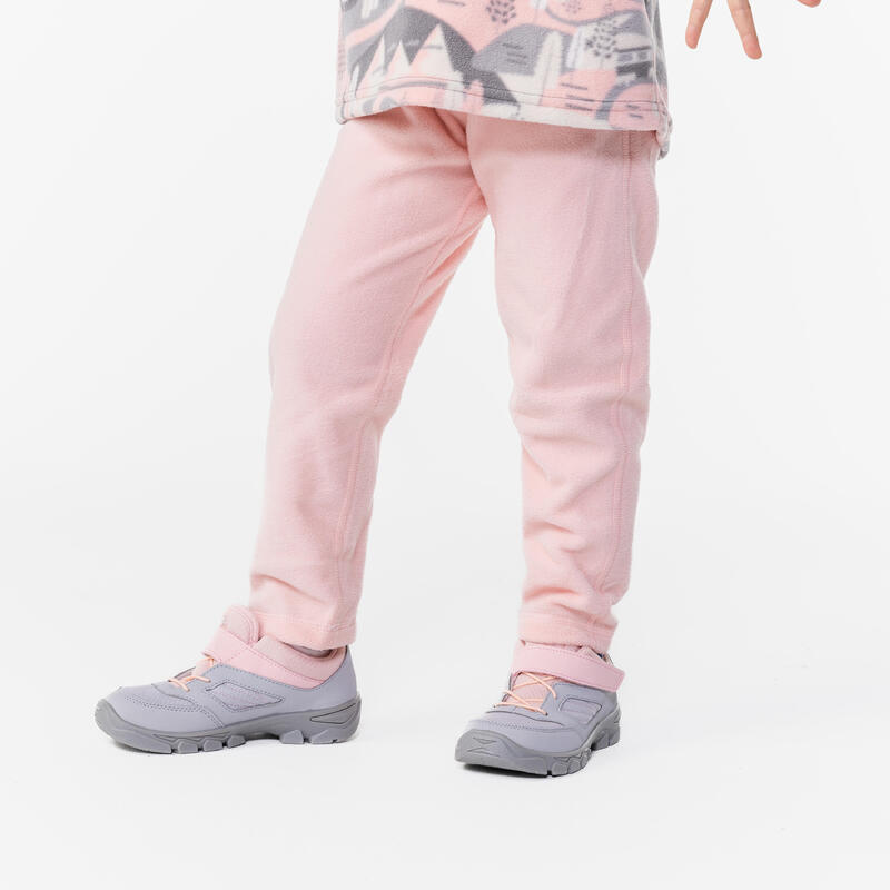 KIDS’ FLEECE TROUS MH100 PINK