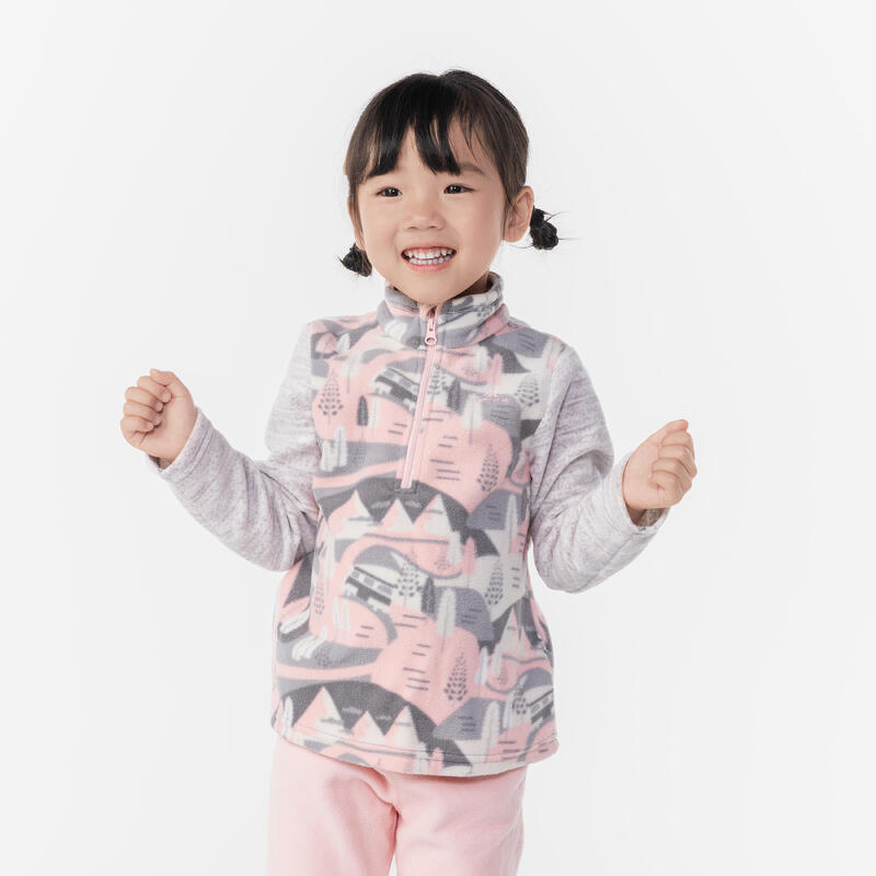 KIDS’ FLEECE TROUS MH100 PINK